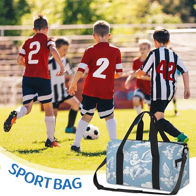 Cloud Design Travel Duffle Bag for Women Men, Overnight Weekender Bag, Carry on Tote for Sport Gym
