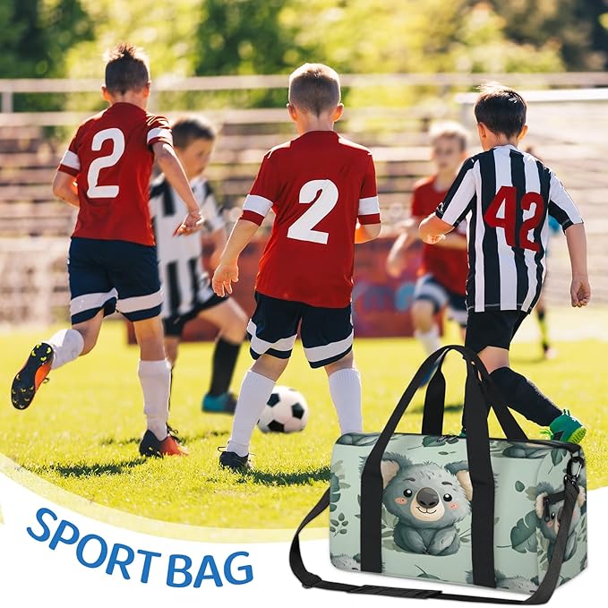 Kawaii Koala Travel Duffle Bag for Women Men, Overnight Weekender Bag, Carry on Tote for Sport Gym