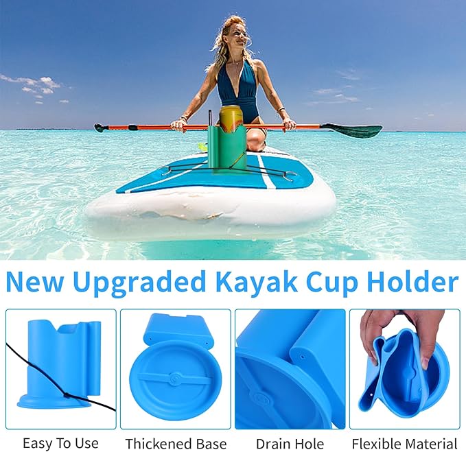 Kayak Cup Holder, Cup Paddle Board, Paddle Board Accessories Surfboards, Canoes and Kayak Accessories for Types of Cup Bottle Drink