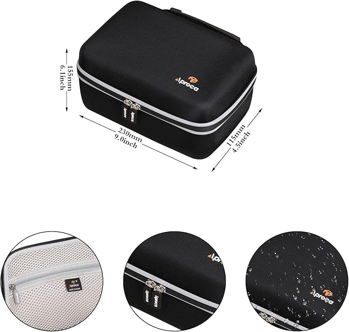 Aproca Case Compatible with Canon EOS Rebel T7, R50, R6 Mark II, R100, R50 V, R8, T6, R10, SL3, R5 Mark II, 5D Mark IV, R7, 90D, R5, T100 Camera, Portable Bag for Accessories (Case Only)