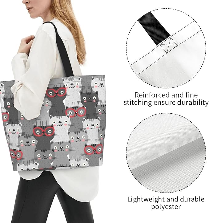 Tote Bag for Women Large Beach Bag Reusable Grocery Bags Handbag for Travel Shopping