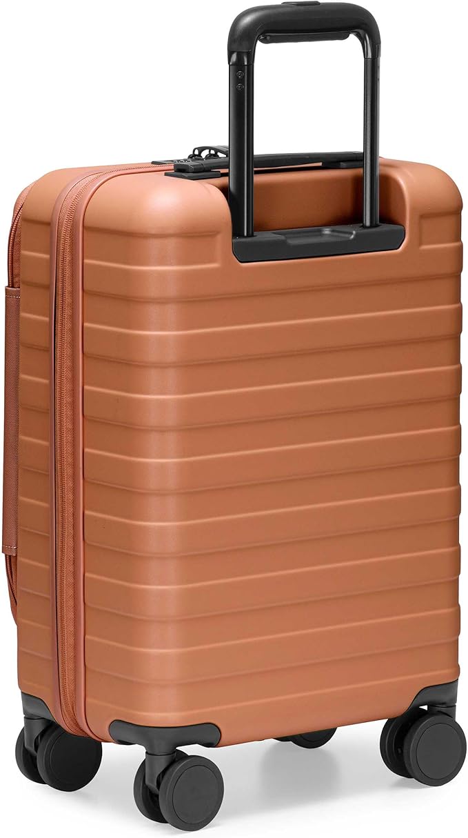 Traveler's Choice Novia Top Opening Expandable Polycarbonate Luggage with Spinner Wheels, Autumn Leaves, 21-Inch Carry-on