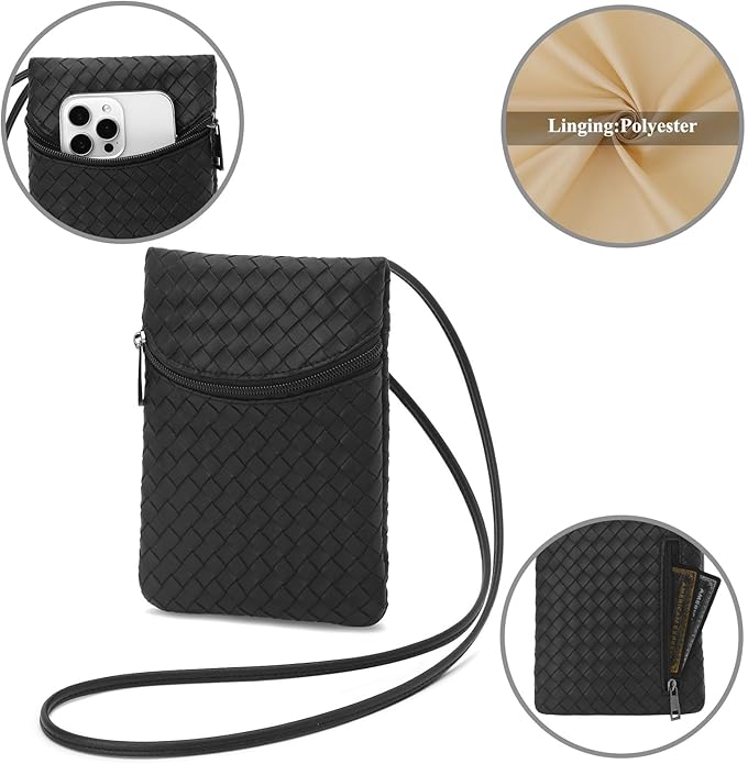 Small Crossbody Women Cell Phone Purse Wallet Bag With Shoulder Strap