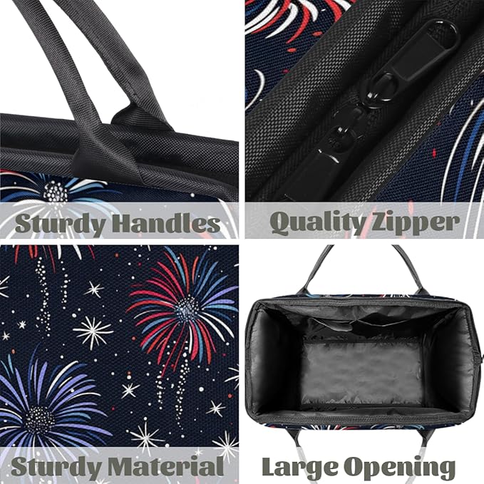 Chic Colorful Fireworks Overnight Weekender Bag for Women Men Travel Duffel Bags Waterproof Luggage Carry on Sports Yoga Gym Bag