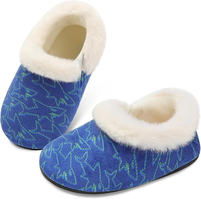 Centipede Demon Toddler Slippers for Boys Girls Slip on Kids Baby Toddlers House Shoes Lightweight Barefoot Furry Sock Shoes Indoor Outdoor Warm Walking Shoes