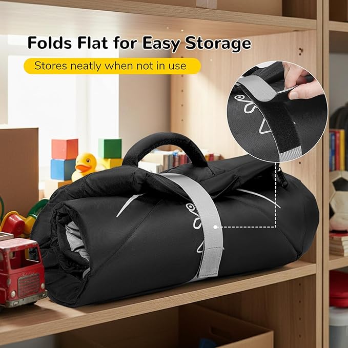 YOREPEK Travel Bag for Doona Car Seat Stroller, Padded Car Seat Travel Bag Backpack for Airplane with Clear Front Pocket, Foldable Car Seat Cover with Mini Pocket for AirTag, Luggage Tag
