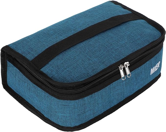 MIER Small Lunch Bag for Kids & Adults Compact Insulated Lunch Box Portable Thermal Mini Cooler for Work School Travel, Ocean Depths