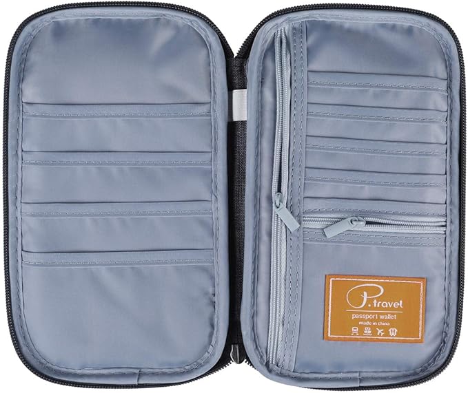 VanFn RFID Travel Passport Wallet, Family Passport Holder, Trip Document Organizer P.Travel Series