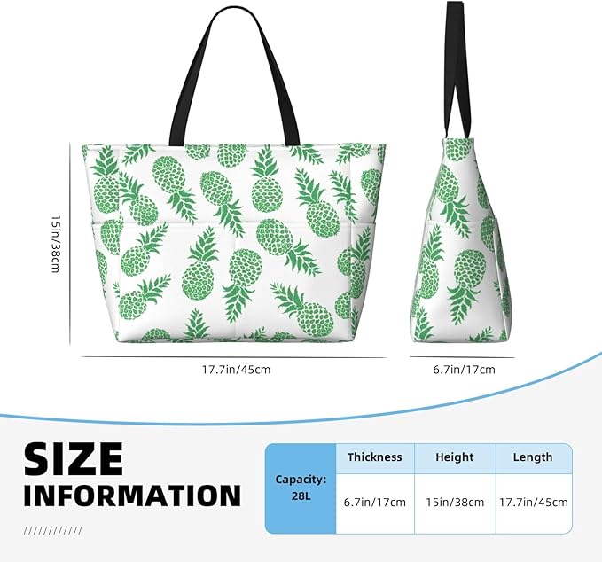 Beach Tote Bag for Women Beach Bag Waterproof and Sandproof Tote Bag with Wet Bag Large Travel Bag for Weekend Travel
