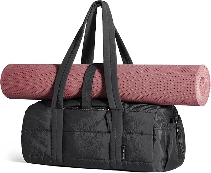 BAGSMART Reiki Gym Bag for Women, Mini/Medium Crossbody Bags for Women, 5L Dance Bag with Detachable Strap, 15L Yoga Mate Bag with Wet & Dry Pocket