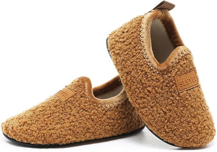 ditont Toddler Slippers Non-Slip Lightweight Comfortable Kids Indoor Grip House Home Shoes for Boys Girl
