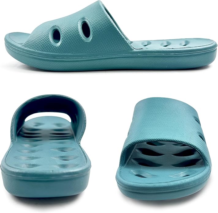 Shower Shoes Quick Dry Non-Slip Women Slippers Sandals Men Bathroom Flip-Flops for College Dorm Room Essentials Shower Sandals Slides Pool Gym Spa