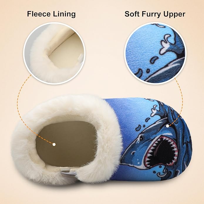 Centipede Demon Toddler Slippers for Boys Girls Slip on Kids Baby Toddlers House Shoes Lightweight Barefoot Furry Sock Shoes Indoor Outdoor Warm Walking Shoes