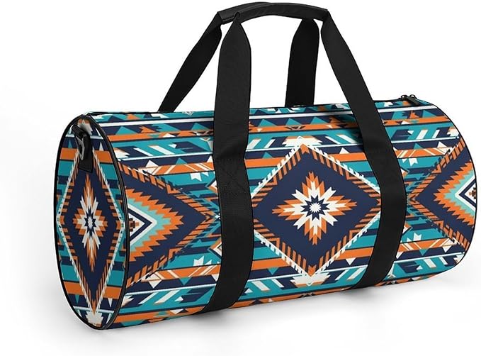 Workout Lightweight Duffel Bags Western Native Aztec (3) Carry On Weekender Overnight Bag Gym Sport Yoga Dance Bags