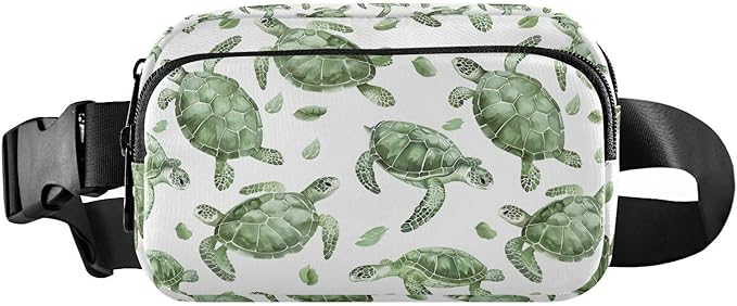 Ocean Sea Green Turtles Fanny Pack for Women Men Water Resistant Fashion Waist Packs with Adjustable Strap Belt Bag for Travel Workout Jogging Hiking 21220067