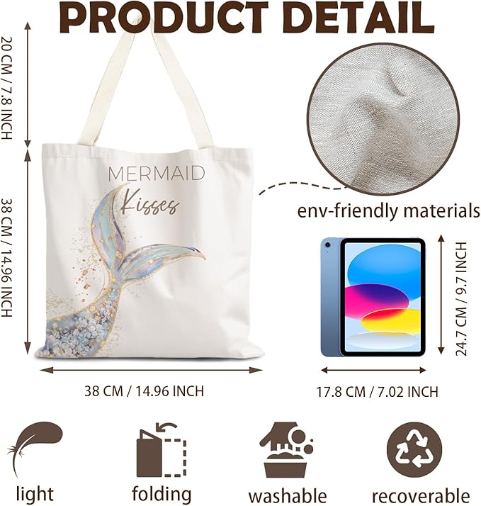 FBB Ocaen Beachy Ocean Sea Fish Reusable Grocery Shopping Bag