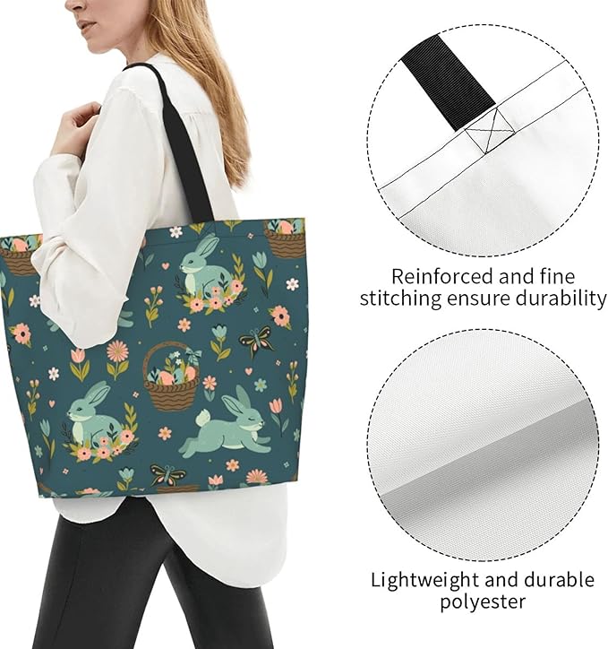 Tote Bag for Women Large Beach Bag Reusable Grocery Bags Handbag for Travel Shopping