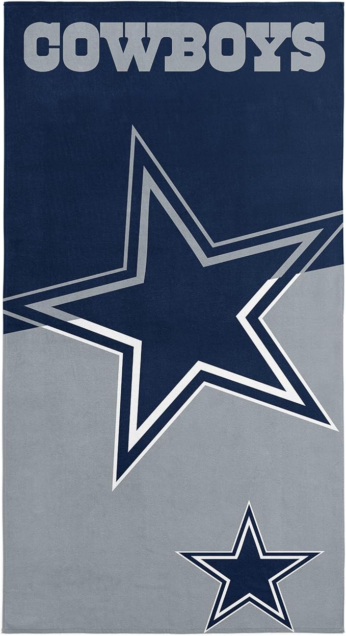 Northwest NFL Oversized Microfiber Beach Towel, 60 x 70 Inches – Quick Dry, Sand Resistant, Lightweight, Highly Absorbent, Shibori Design
