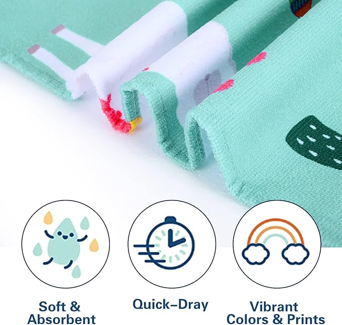 LIVILAN Llama Alpaca Cactus Beach Towel, Quick Dry, Sand-Free Microfiber, Soft and Durable, Ideal for Beach, Pool, Travel, 30x60 Oversized Towel, Vibrant Designs, for Outdoor Enthusiasts