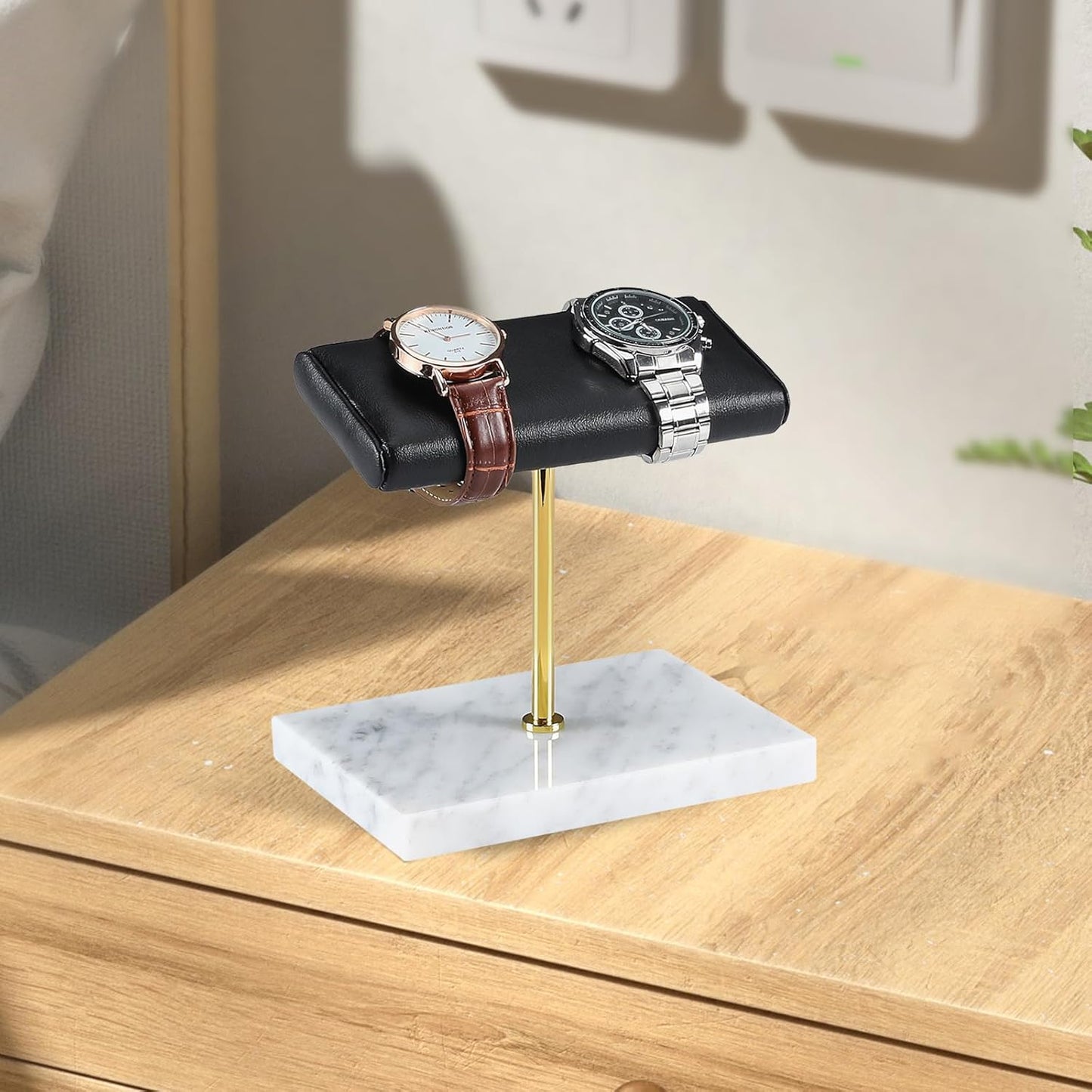 LYS&LYX Watch stand watch display stand watch holder watch Handcrafted watch holder (2--white/glod/black)