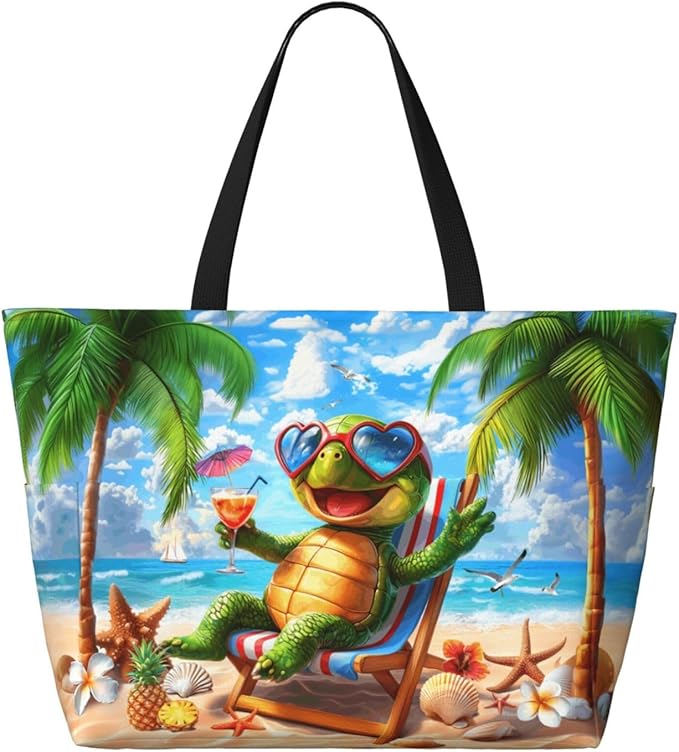 Extra Large Beach Bags For Women, Waterproof Beach Totes Bags For Women, Lightweight Foldable Pool Bag With Zipper