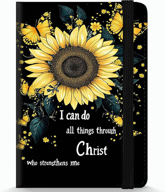 Passport Holder Wallet Cover Case,RFID Blocking Passport Cover,Large Capacity Travel Wallet with Multi Card Slots (Sunflower Butterflies)
