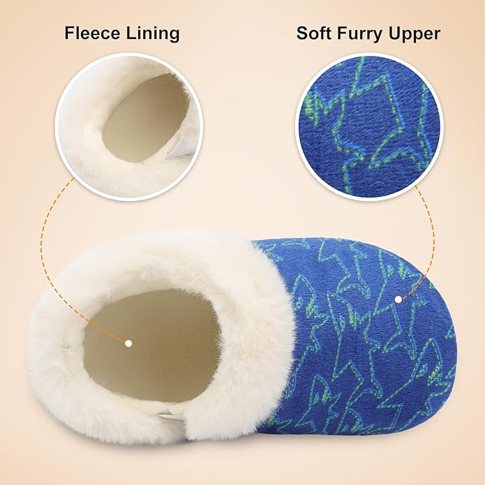 Centipede Demon Toddler Slippers for Boys Girls Slip on Kids Baby Toddlers House Shoes Lightweight Barefoot Furry Sock Shoes Indoor Outdoor Warm Walking Shoes