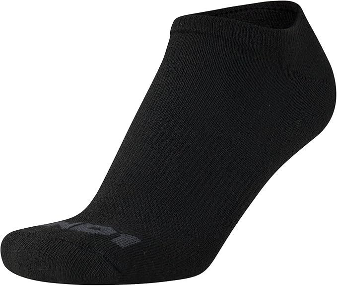 AND1 Mens No Show Socks - 12 Pack Performance Stretch Athletic Compression Socks for Men - Sports Low Cut Socks (6-12.5)