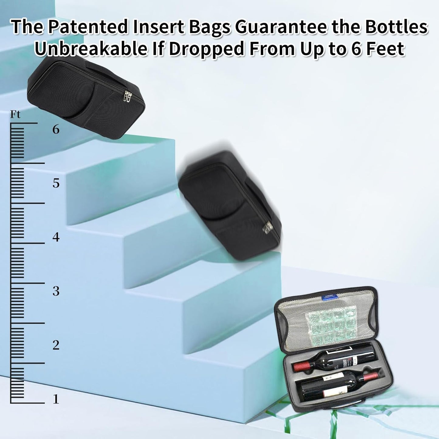 Premium Wine Travel Luggage | Holds 10 Bottles of 750 ML | TSA Lock | Expandable Packing Space | 360° Spinner | Double Straps |4 Insulated Unbreakable Carry Bag | 2 Insulated Totes| Grey