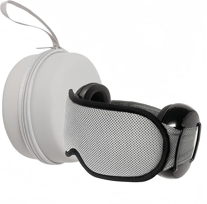 Ear Muffs Eye Mask Set for Sleeping Noise Reduction, Noise Cancelling Earmuffs 3D Light Blocking Sleep Mask Set
