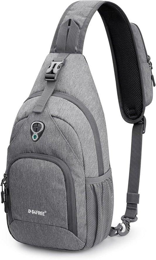 G4Free RFID Sling Bag Crossbody Backpack Small Chest Shoulder Bag Hiking Outdoor