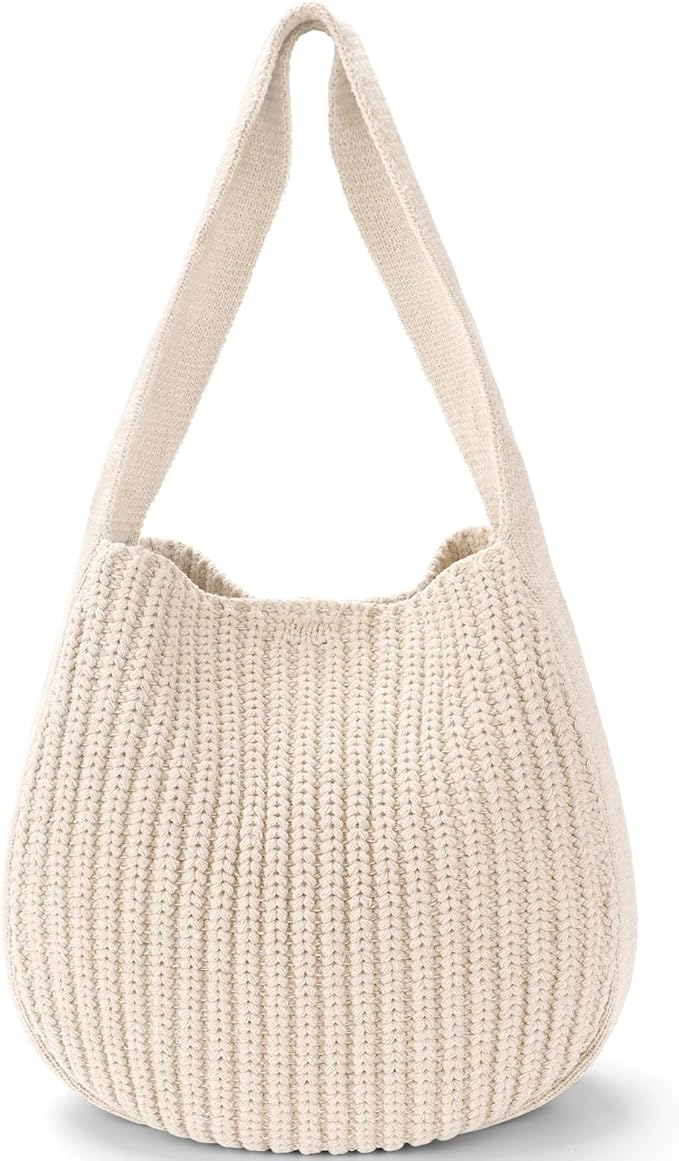 hatisan Crochet Bags for Women - Summer Beach Tote, Aesthetic Hippie Knit Bag