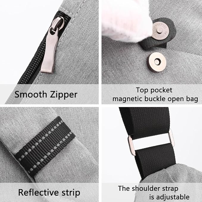 Tealots Small Sling Bag Crossbody Personal Pocket Bag Anti-Thief Chest Bags Shoulder Backpack for Travel Hiking Daypacks