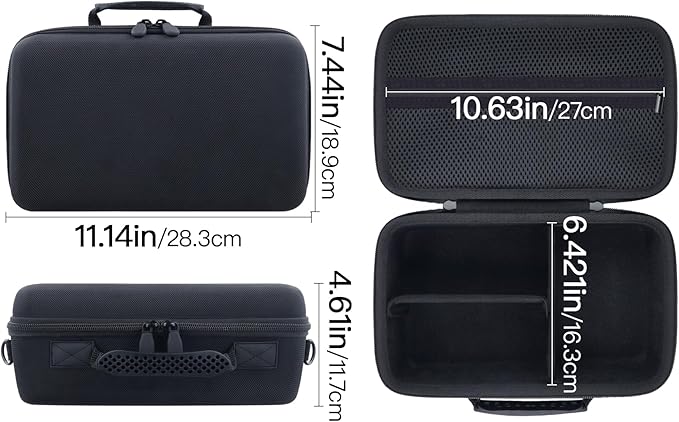 Camera Case Compatible with Canon EOS Rebel T7 / T100 / R50 / R100 / R5 / R6 Mark II / 90D DSLR Camera with 18-55mm Lens,Sony,Nikon DSLR Camera Protective Case with Shoulder Strap (Black Case)