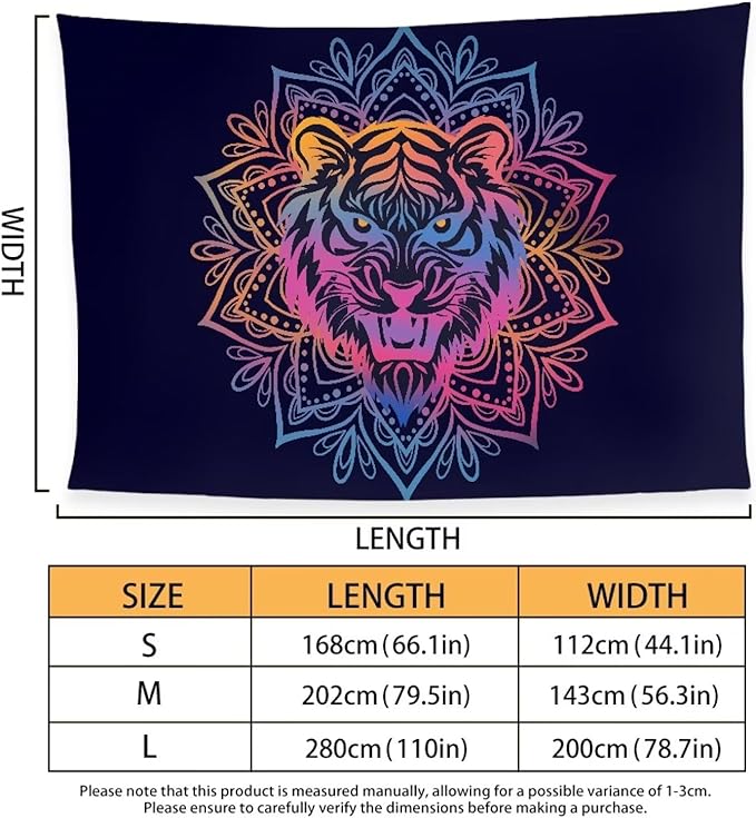 Oversized Lightweight Thin Beach Towel for Women Men Adult Gifts Compact Sandproof Quick Dry Clearance Towels Sand Free Pool Beach Essentials Accessories L, Mandala Tiger Pattern Print