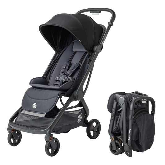 Ergobaby Metro 3 All in One Compact Baby Stroller, Lightweight Travel Stroller, Easy One-Hand Fold for Overhead Airplane Storage (Carries up to 50 lbs), Car Seat Compatible, Onyx Black