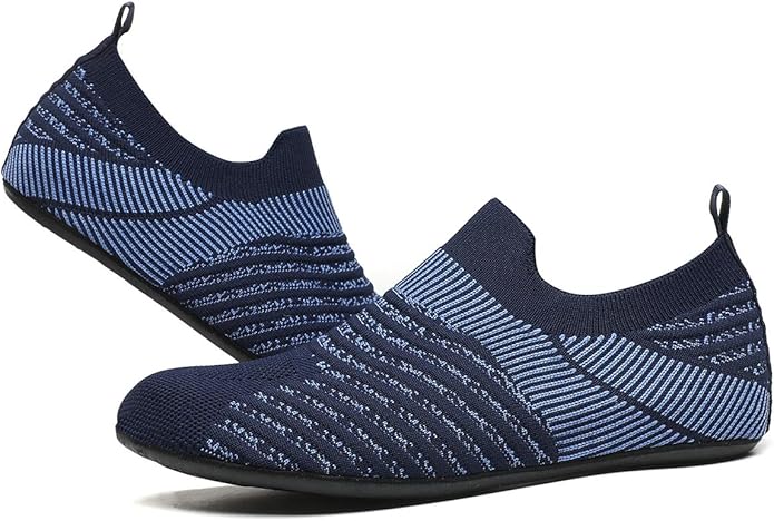 ditont Non-Slip Indoor House Slippers Lightweight Comfortable Grip House Home Shoes for Men Women