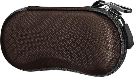 FINTIE Sunglasses Case, Hard EVA Shell Shockproof Sport Glasses Case with Metal Carabiner Travel Zipper Eyeglasses Holder