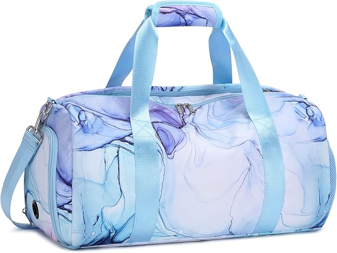 Sports Duffel for Girls Dance Bag Girls Duffle Weekender Bags Teen Gym Travel Ballet Bag with Shoe Compartments