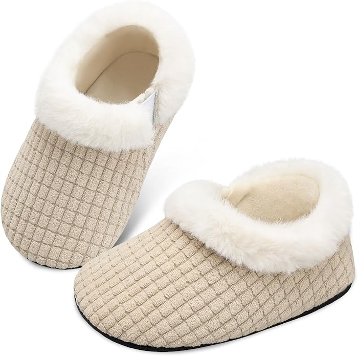 Centipede Demon Toddler Slippers for Boys Girls Slip on Kids Baby Toddlers House Shoes Lightweight Barefoot Furry Sock Shoes Indoor Outdoor Warm Walking Shoes
