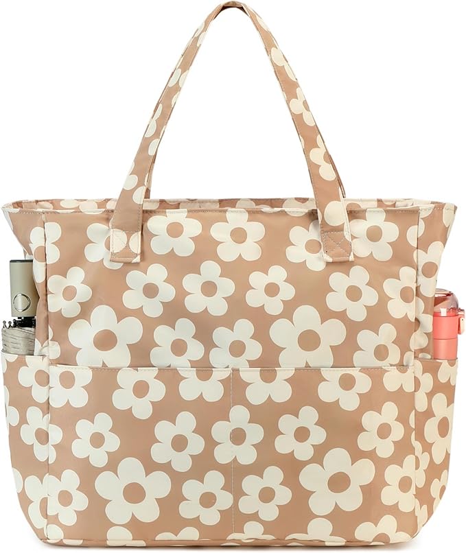 Bluboon Beach Bags for Women, Large Waterproof Tote Bag With Wet Compartment for Pool Weekender Travel Gym