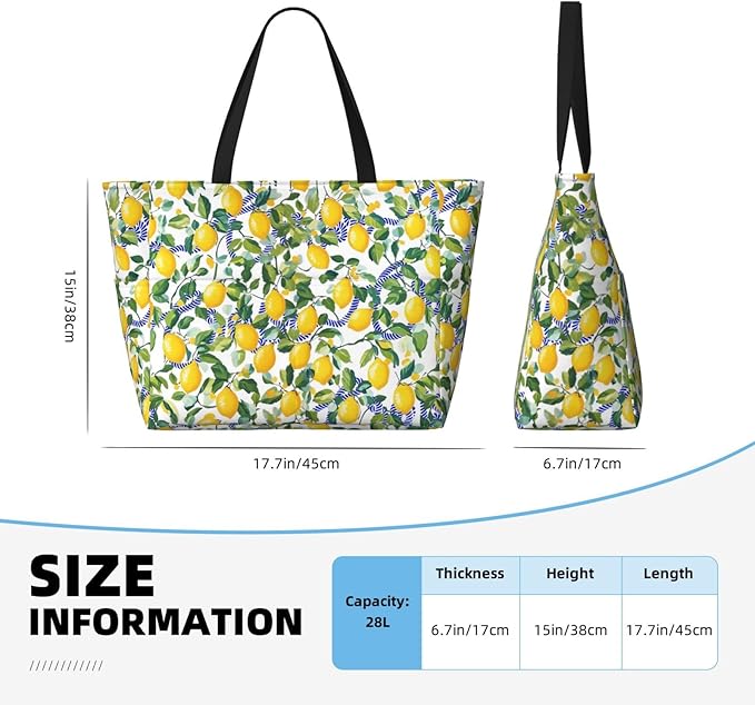 Large Beach Bag for Women Waterproof Foldable Travel Shoulder Tote Bag with Pocket for Weekender Pool Vacation