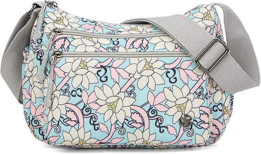 Casual Crossbody Bag with Anti Theft Pocket - Women Lightweight Water-Resistant Purse Bag