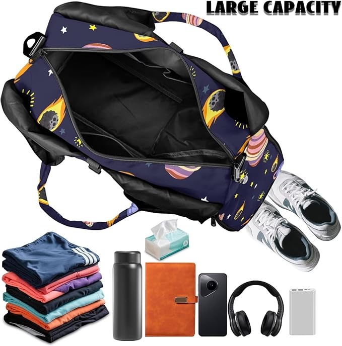 Mens Tote Bag Carrying Workout Gear Makeup Accessories Gym Bags with Yoga Mat Holder, Shoe Compartment, Wet Dry Storage Pockets Backpack for Travel
