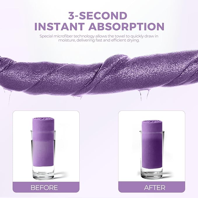 Microfiber Travel Towel, Soft Lightweight Quick Dry Towel, Super Absorbent Compact Travel & Sports & Beach Towels for Camping, Backpack, Gym, Swimming, Yoga, Hiking (Purple, XX Large)