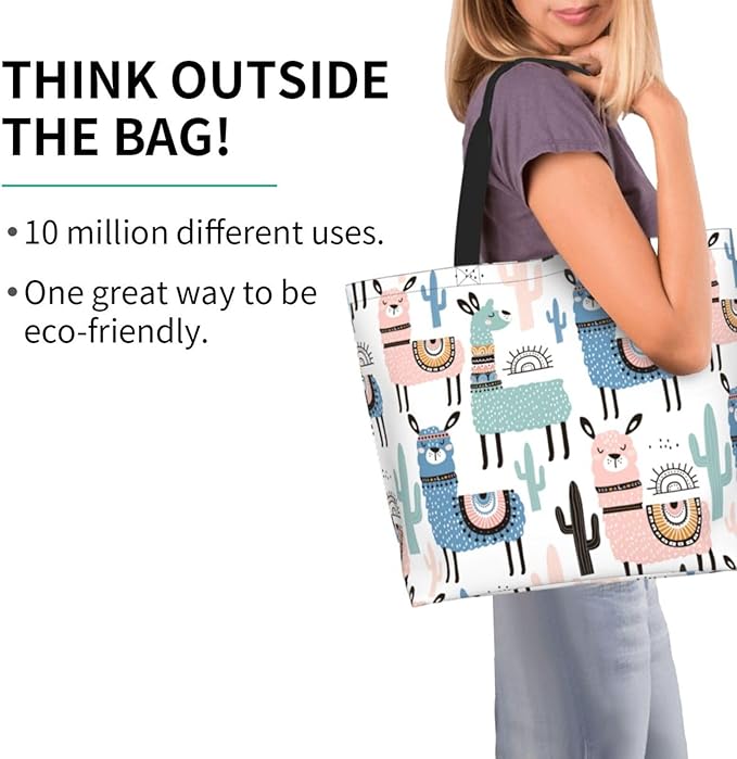 Tote Bag for Women Large Beach Bag Reusable Grocery Bags Handbag for Travel Shopping