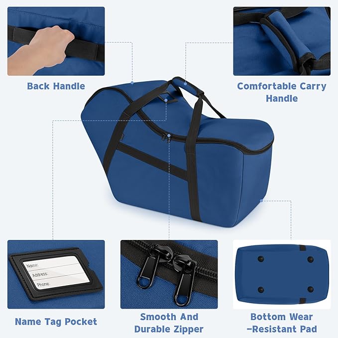 Padded Car Seat Bag Compatible with most Nuna Pipa car seats, UPPAbaby MESA V2 without Base & Chicco KeyFit 30 and base, Car Seat Travel Bag for airplanes