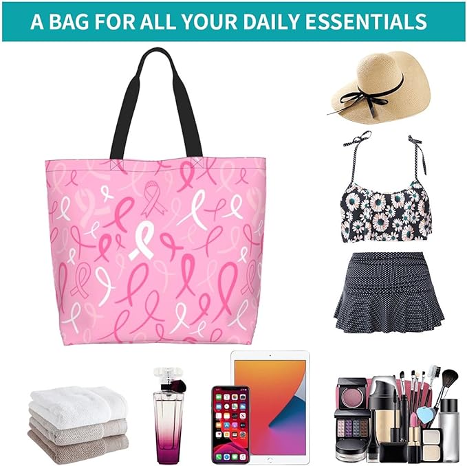 Tote Bag for Women Large Beach Bag Reusable Grocery Bags Handbag for Travel Shopping