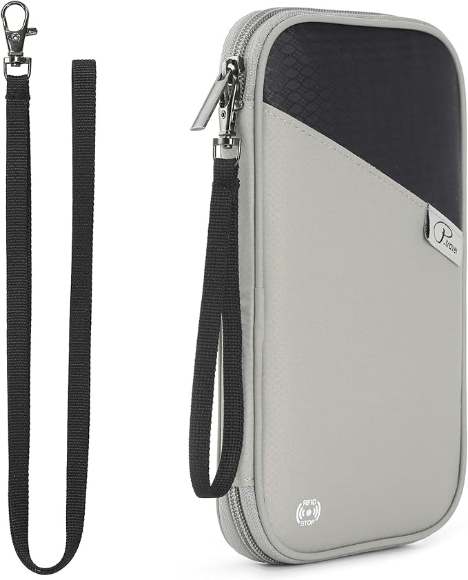 VanFn RFID Travel Passport Wallet, Family Passport Holder, Trip Document Organizer P.Travel Series