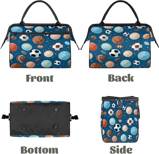Overnight Weekender Bags for Women Men, Sports Balls Waterproof Travel Carry On Duffel Bag, Lightweight Sports Gym Bag for Fitness, Workout, Travel